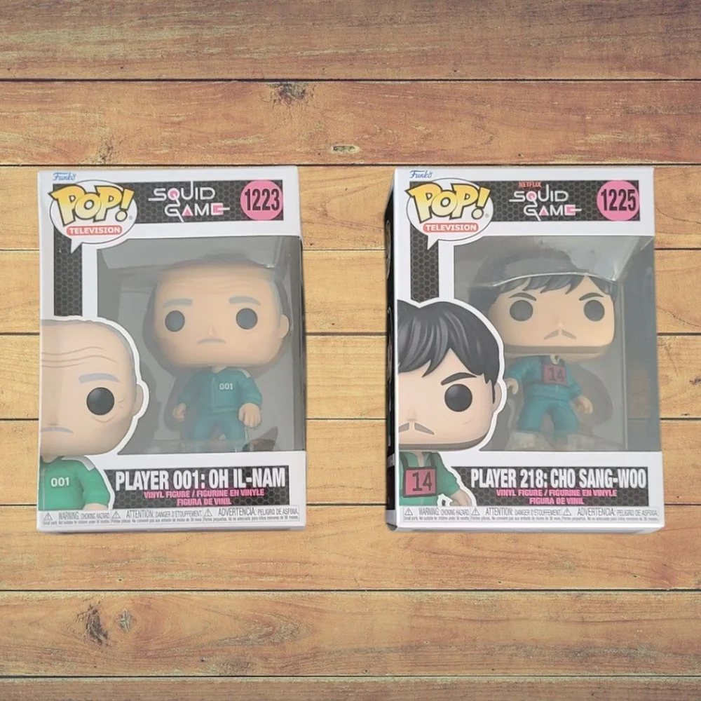 NEW Funko Pop Player 01 & 218 Of Squid Game - Picture 1 of 4